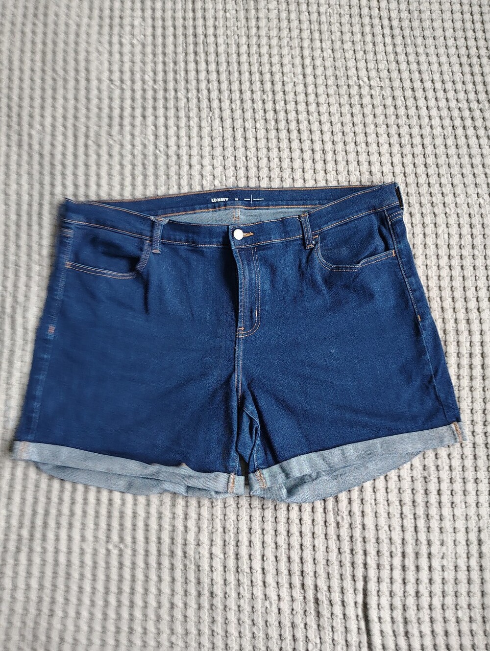 Mid-Rise Blue Jean Shorts 4" inseam